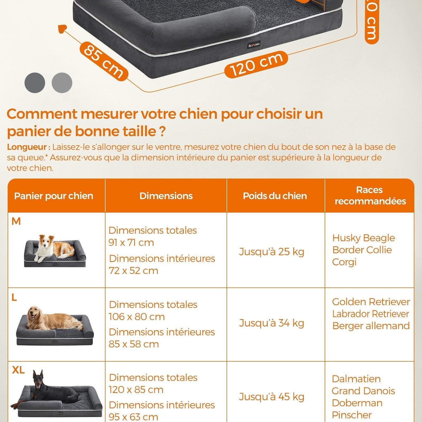 Panier Orthopédique pour Chien - MinisPets