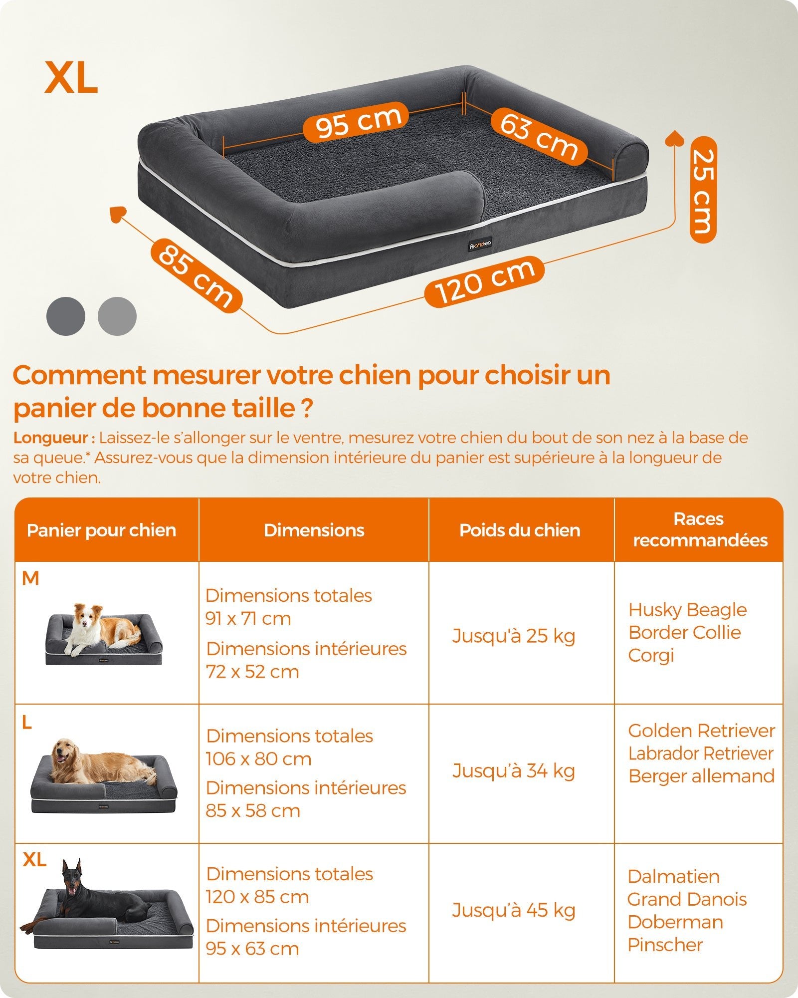 Panier Orthopédique pour Chien - MinisPets