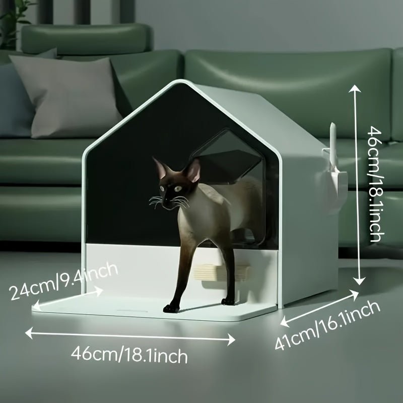 Bac à Litière Fermé pour Chat en ABS avec Tiroir - MinisPets