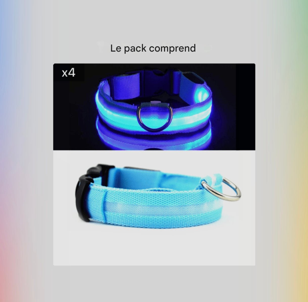 Collier Lumineux Réfléchissant pour Chien - MinisPets