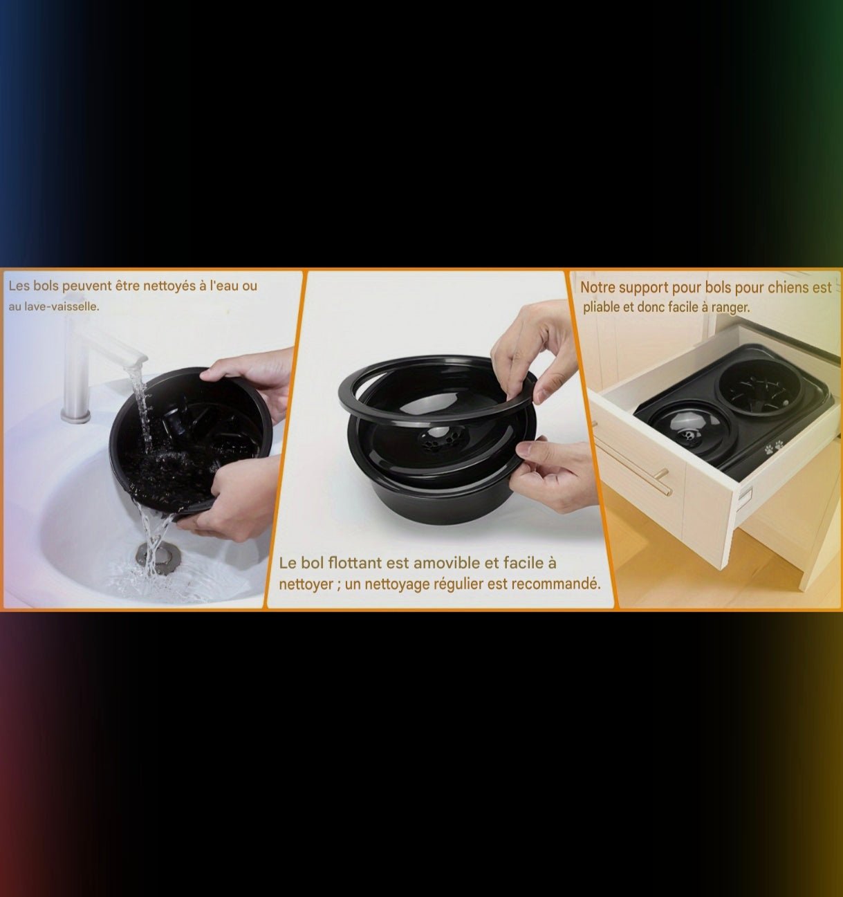 Gamelle anti - glouton surélevée réglable pour chien - MinisPets